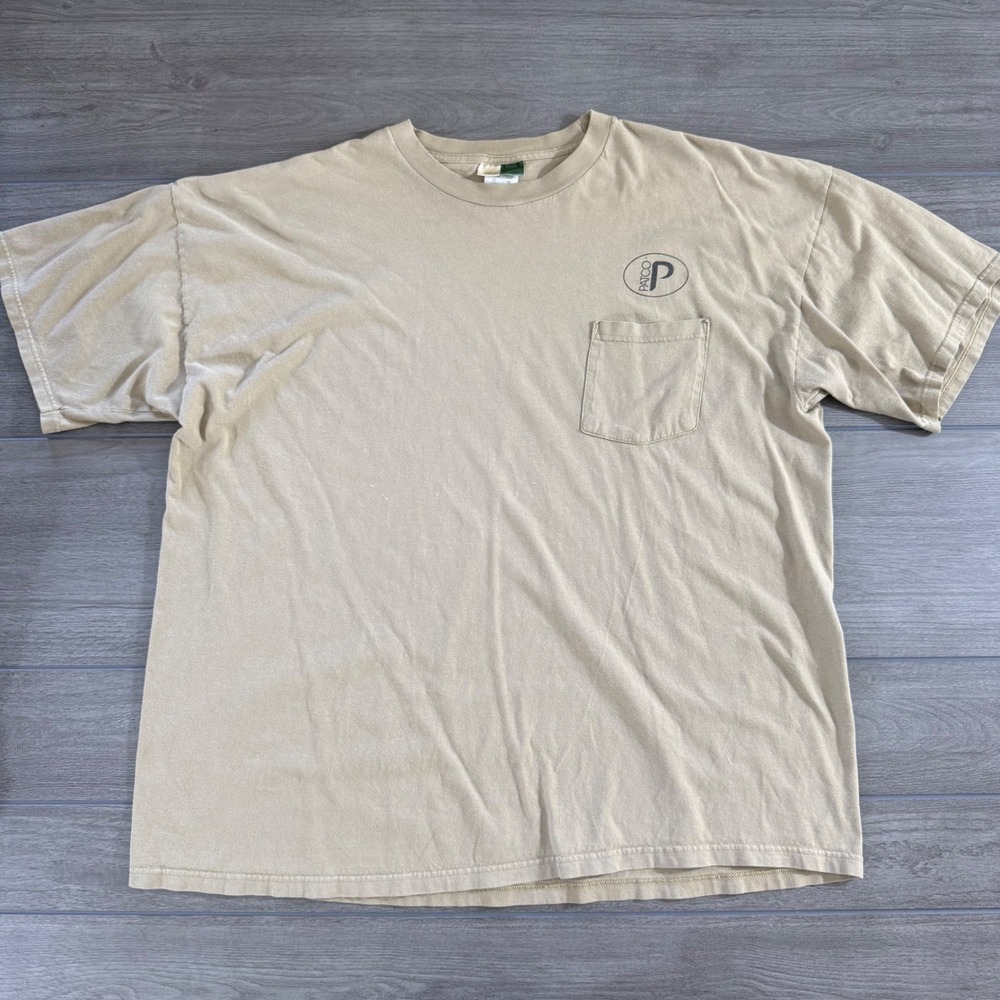 WearGuard Pocket T-Shirt 3XL Tan Vintage Montgomery-Patco Truck Graphic Tee